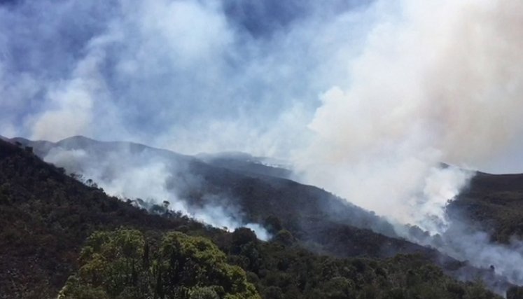 Incendio en Chitagá. / Cortesía