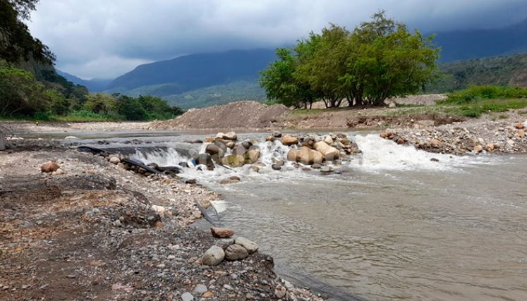 En esta parte del río Pamplonita, en la vereda La Garita, de Los Patios, ocurrió el hecho, la tarde del lunes.