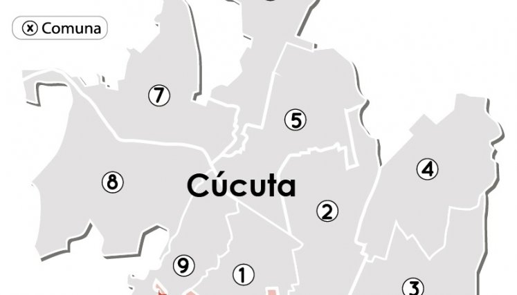 Mapa del barrio Gaitán. Mapa del barrio Gaitán.