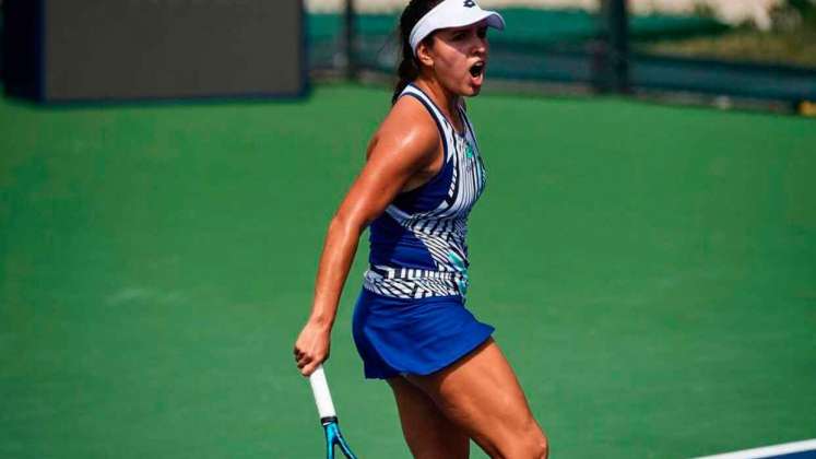 María Camila Osorio Serrano, en torneo WTA 250 de Monterrey. 