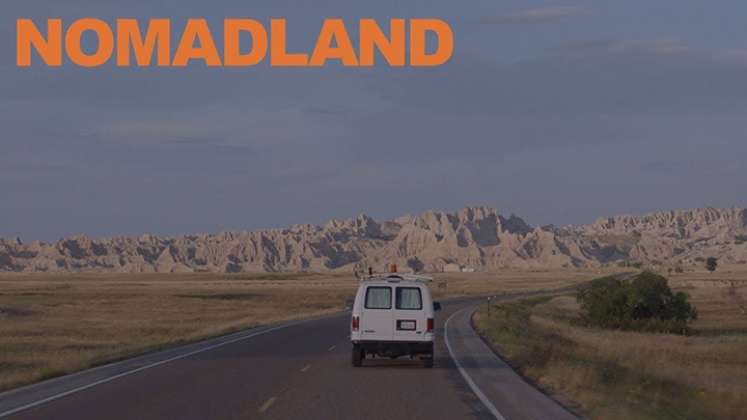 Nomadland, la ganadora de los Globos de Oro.