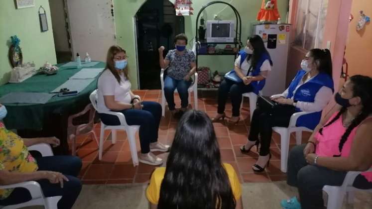 El encuentro se dio durante la visita que adelantó la coordinadora del grupo de enfoque psicosocial de la Unidad para las Víctimas a Cúcuta. /FOTO: Cortesía Unidad para las Víctimas