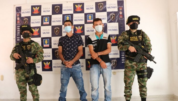 Los detenidos se enfrentaron a disparos con el Ejército.
