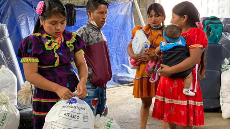 359 personas de 86 familias que habían sido desplazadas por el conflicto armado, regresaron a sus hogares en el resguardo Tahamy, de la comunidad de Cebedé, jurisdicción de Bagadó, en Chocó. 