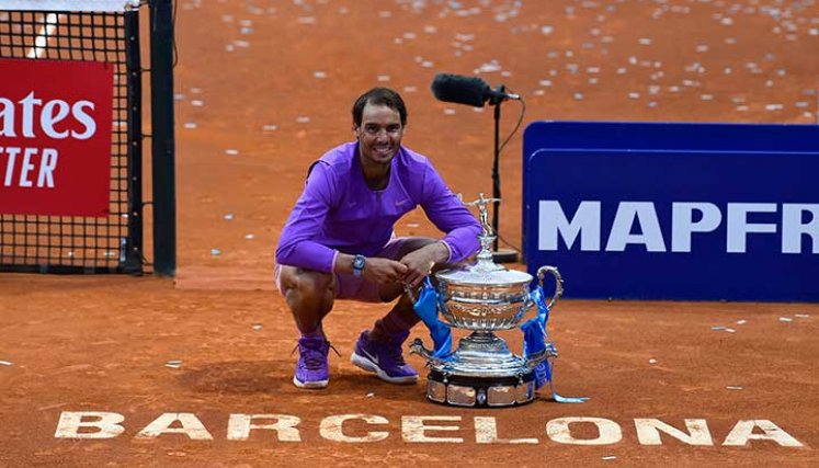Rafael Nadal gran figura del tenis mundial.