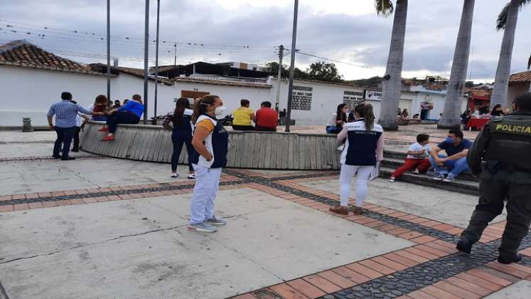 Escuadrón Móvil Anti-COVID recorre las calles del municipio.  / Foto: Cortesía 