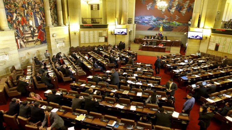 Al interior del Congreso de la República ya se han escuchado voces a favor y en contra de esta reforma constitucional. /Foto: archivo-Colprensa