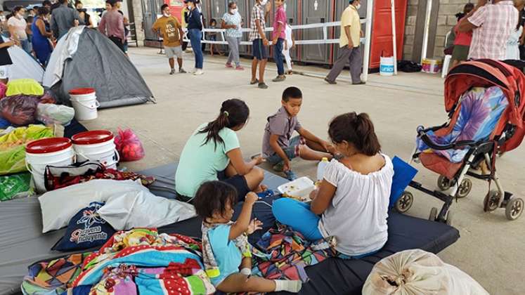 Desplazados venezolanos en Arauquita.  Foto:  Cindy Martínez