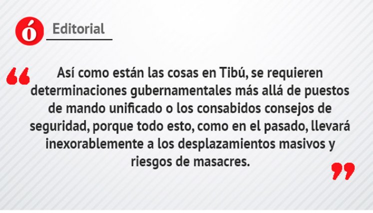 Tibú, territorio de muerte./FOTO: La Opinión