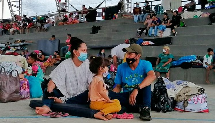 Desplazados de Apure en Colombia.