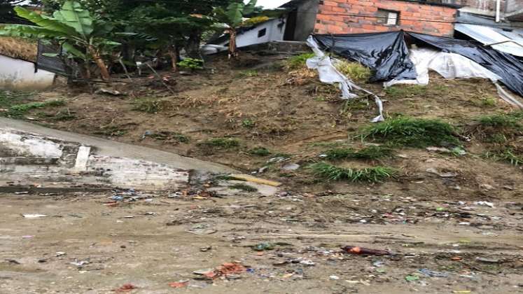 Panorámica de las superficies afectadas por posibles deslizamientos de tierra en Ocaña