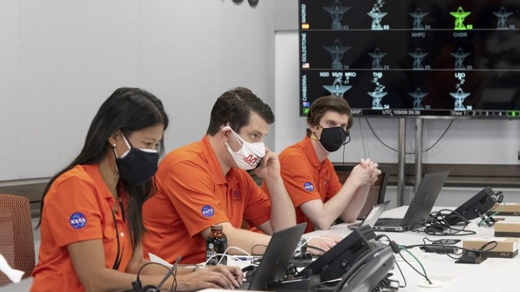 En la NASA celebraron la hazaña. / Foto: AFP