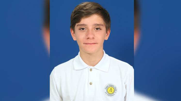 Matías Quijano Martín, estudiante del Colegio Calasanz.