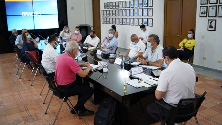 Aspecto de la reunión ayer, en la Gobernación de Norte de Santander/ Foto cortesía 