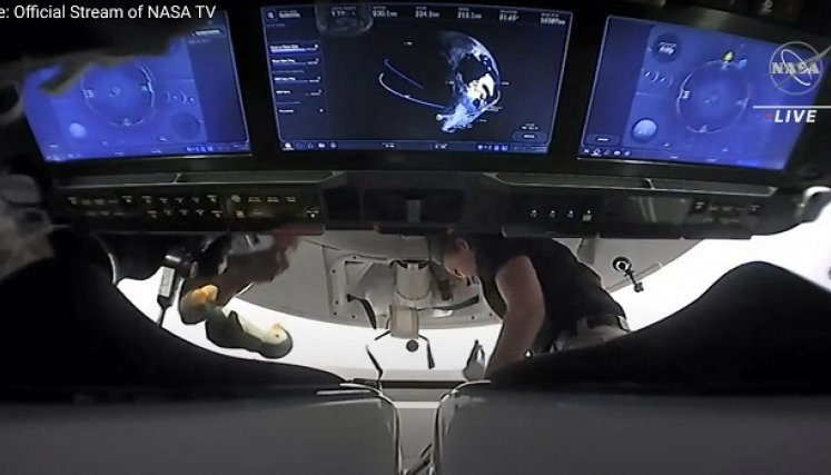 Los astronautas no han tenido inconvenientes. / Foto: AFP