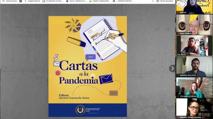 Lanzamiento virtual del libro 'Cartas a la Pandemia'