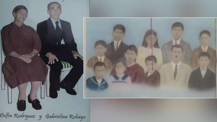 Delfín Rodríguez Bermúdez y Gabrielina Robayo Hernández y sus hijos. / Foto: Cortesía