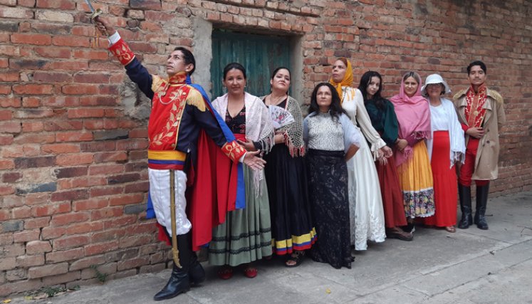 Algunos integrantes del colectivo de Las Heroicas. Su lema es “por el rescate de la voz de la mujer en la historia”.