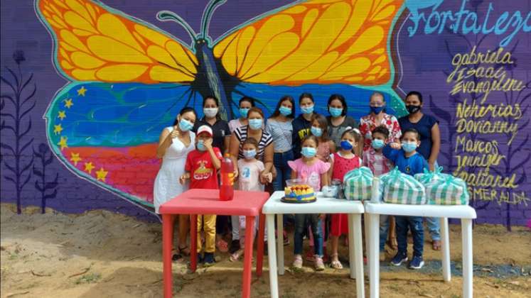 En las alas de la mariposa se simbolizan los países hermanos de Colombia y Venezuela. / Foto: Cortesía.