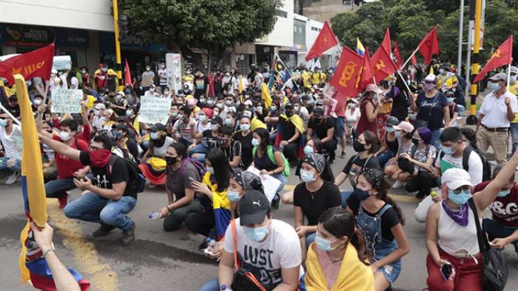 Manifestaciones contra la reforma tributaria.