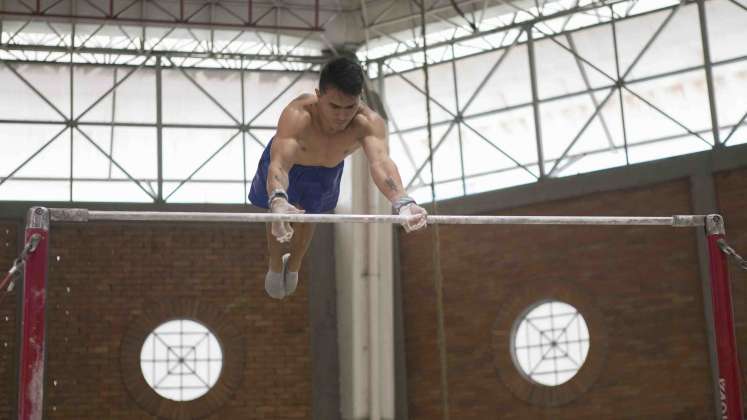 Jossimar Calvo en entrenamiento