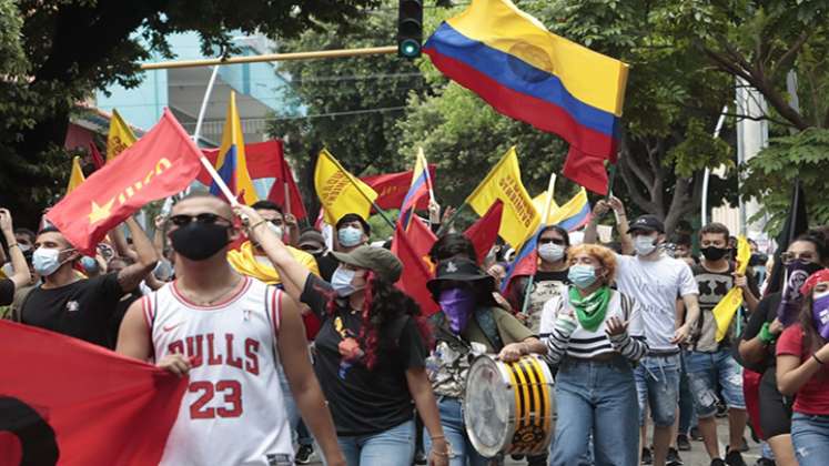 Manifestaciones contra la reforma tributaria.