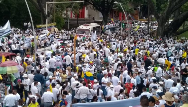 Plazoleta Jairo Varela, centro de Cali.