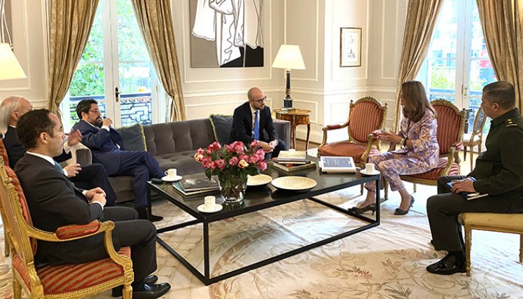 Reunión de la Vicepresidente Marta Lucía Ramírez con el Subsecretario Adjunto de Defensa para el Hemisferio Occidental, Daniel Erikson. 