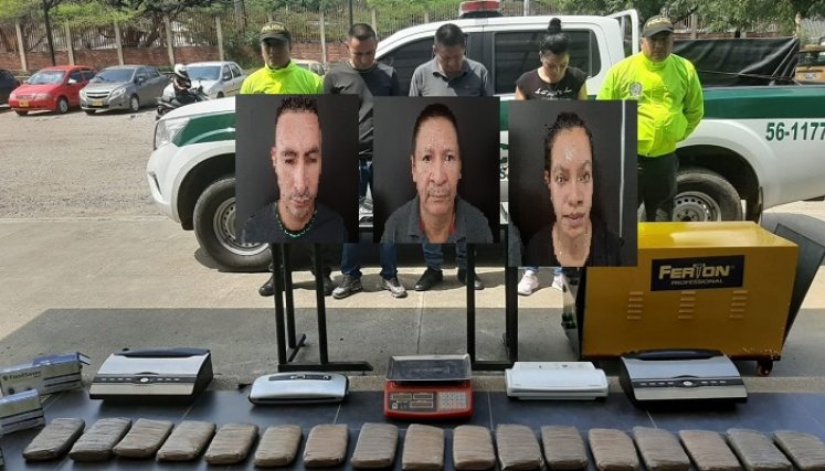 Edwin Avendaño, José Luis García Castaño y Andry Johana Ruiz fueron capturados en el barrio Aeropuerto.