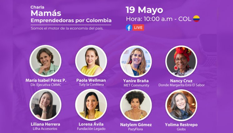 'Madres Emprendedoras por Colombia' se lanza este miércoles, 19 de mayo a las 10:00 a.m. / Foto: Cortesía