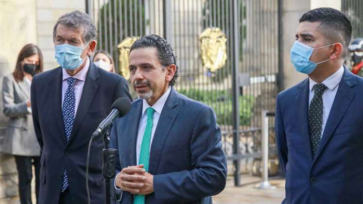 Ambas partes acordaron mantener el acompañamiento de representantes de las Naciones Unidas y la Iglesia Católica durante los siguientes encuentros y aseguró que el de este lunes fue apenas un primer acercamiento, según Miguel Ceballos. / Foto: Presidencia.