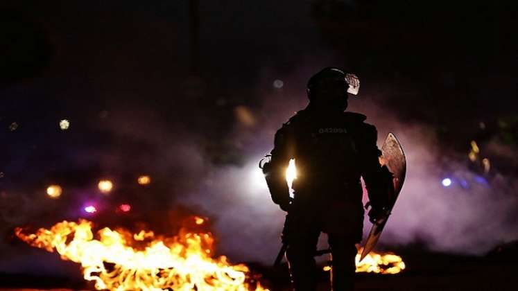 Paro Nacional en contra de la Reforma Tributaria. Lugar: calle 13./Foto: Colprensa - Sergio Acero