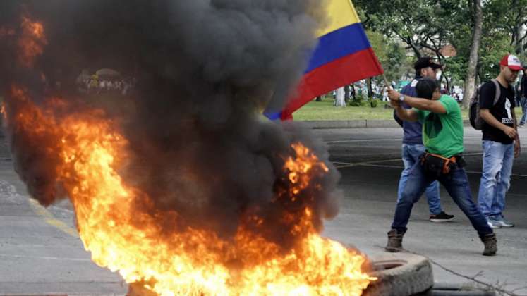 Cali ha sido escenario de violentas protestas por la reforma tributaria. / Foto: Colprensa