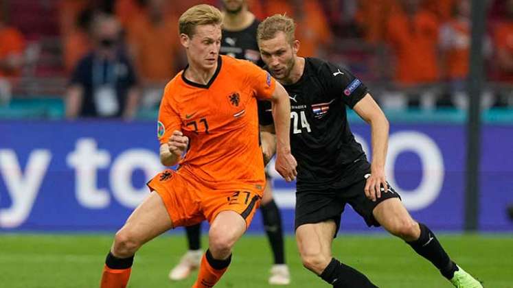  Frenkie de Jong, volante de la selección de Holanda.