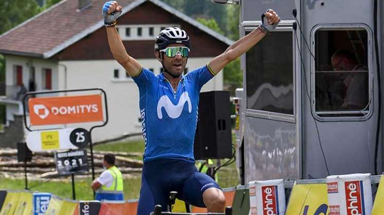 Alejandro Valverde, ciclista español, del Movistar