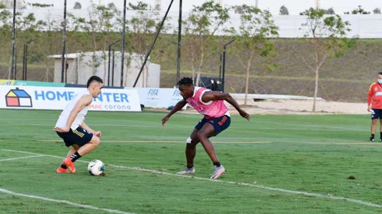 Entrenamiento de la selección Colombia 