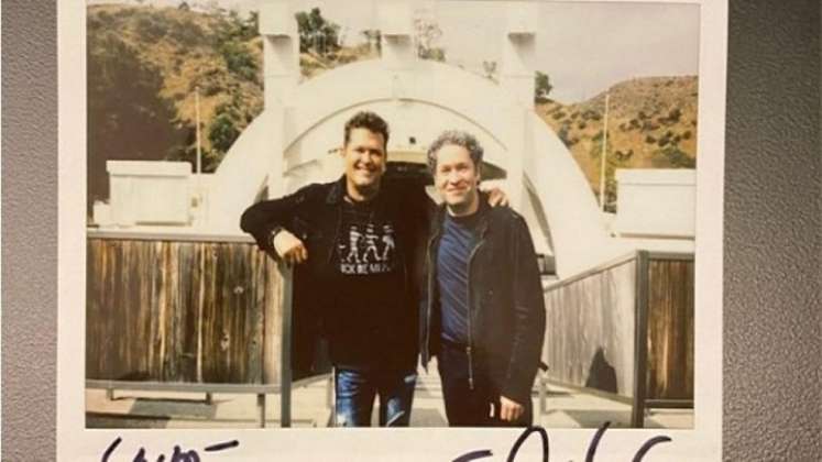 Dudamel y Carlos Vives junto a la filarmónica