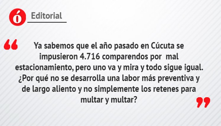 Editorial: El mal parqueo