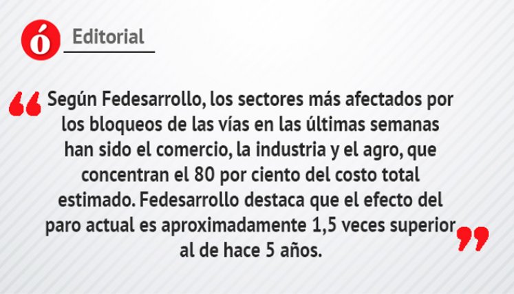 Editorial: 40 días de paro nacional