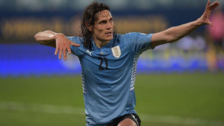 Edinson Cavani, artillero uruguayo. 