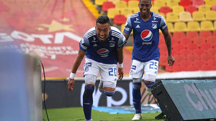 Fernando Uribe, goleador de Millonarios. 