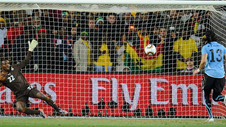 Abreu es recordado por un gol a lo 'panenka' en los cuartos de final del Mundial de 2010. 