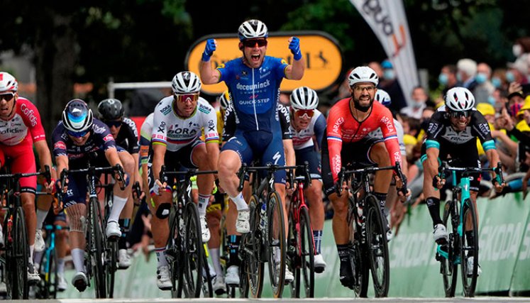 Mark Cavendish se quedó con la cuarta etapa del Tour de Francia 2021. 