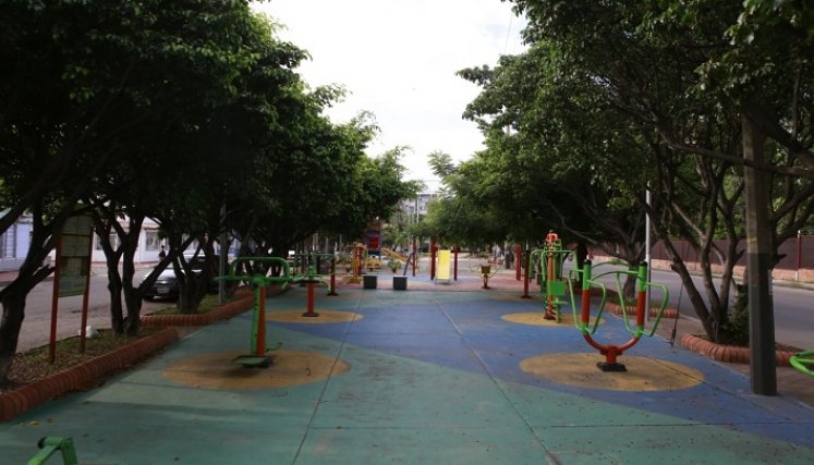Día a día, el parque es mantenido por la comunidad. / Fotos Juan Pablo Cohen / La Opinión.