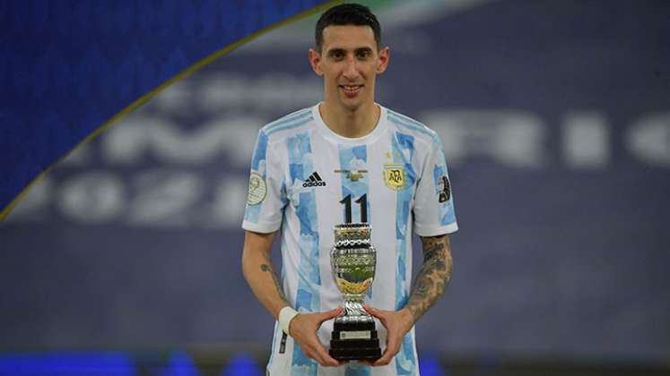 Ángel Di María, autor del único tanto de Argentina en la final de la Copa América. 