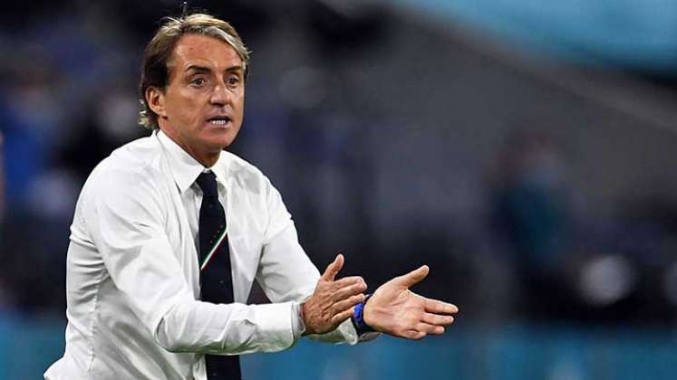 Roberto Mancini, técnico de la selección italiana