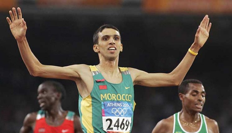 El marroquí Hicham El-Guerrouj una de las sorpresa en Atenas 2004