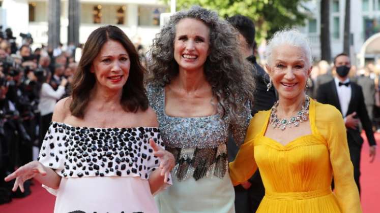 Las canas en la alfombra roja de Cannes