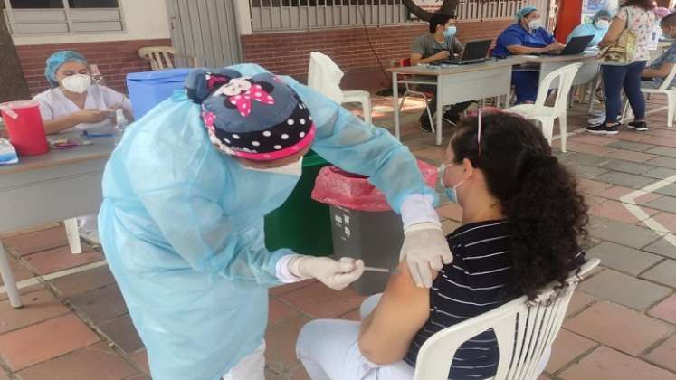 Jornadas de vacunación para población más joven del departamento. Foto: cortesía