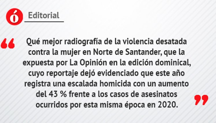 Editorial: Las están matando